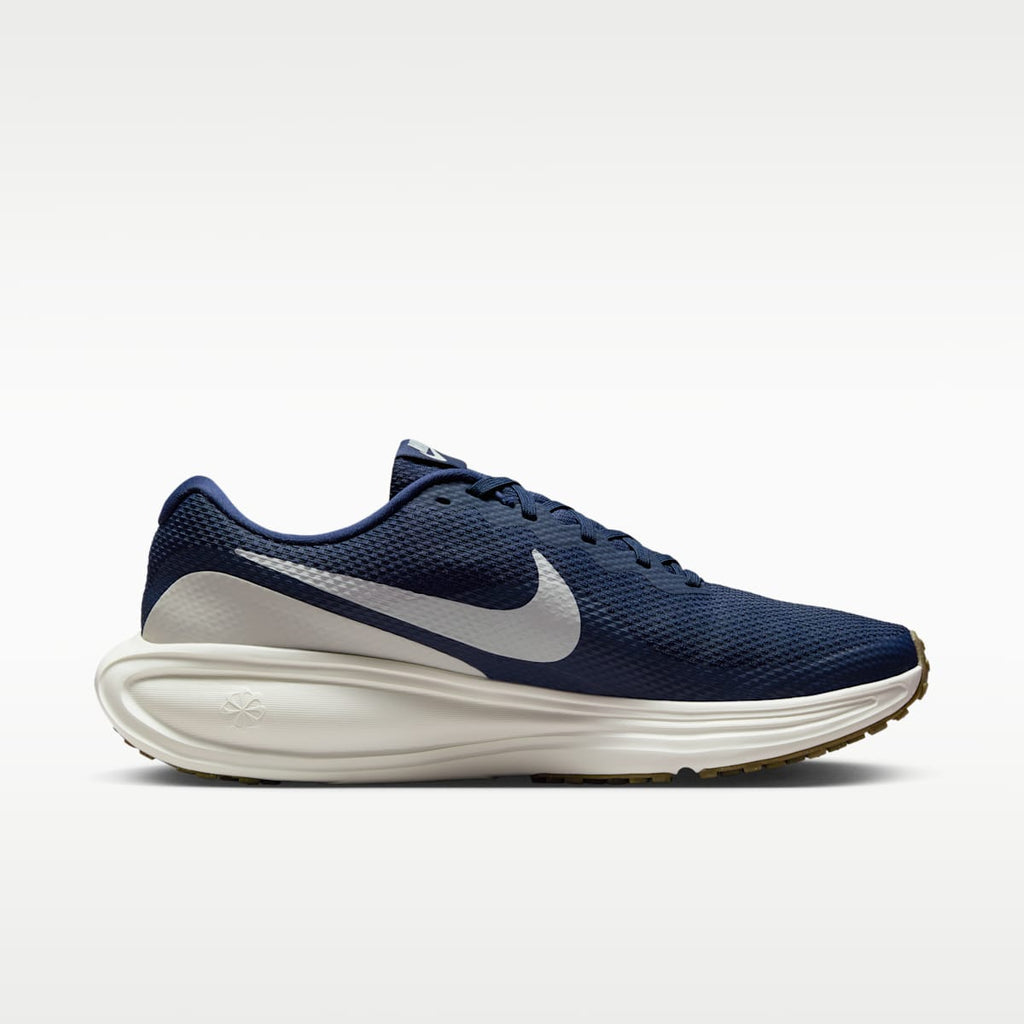 Nike Revolution 8 Men's Road Running Shoes - Midnight Navy/Gum Medium Brown/Wolf Grey/Sail - Image 3