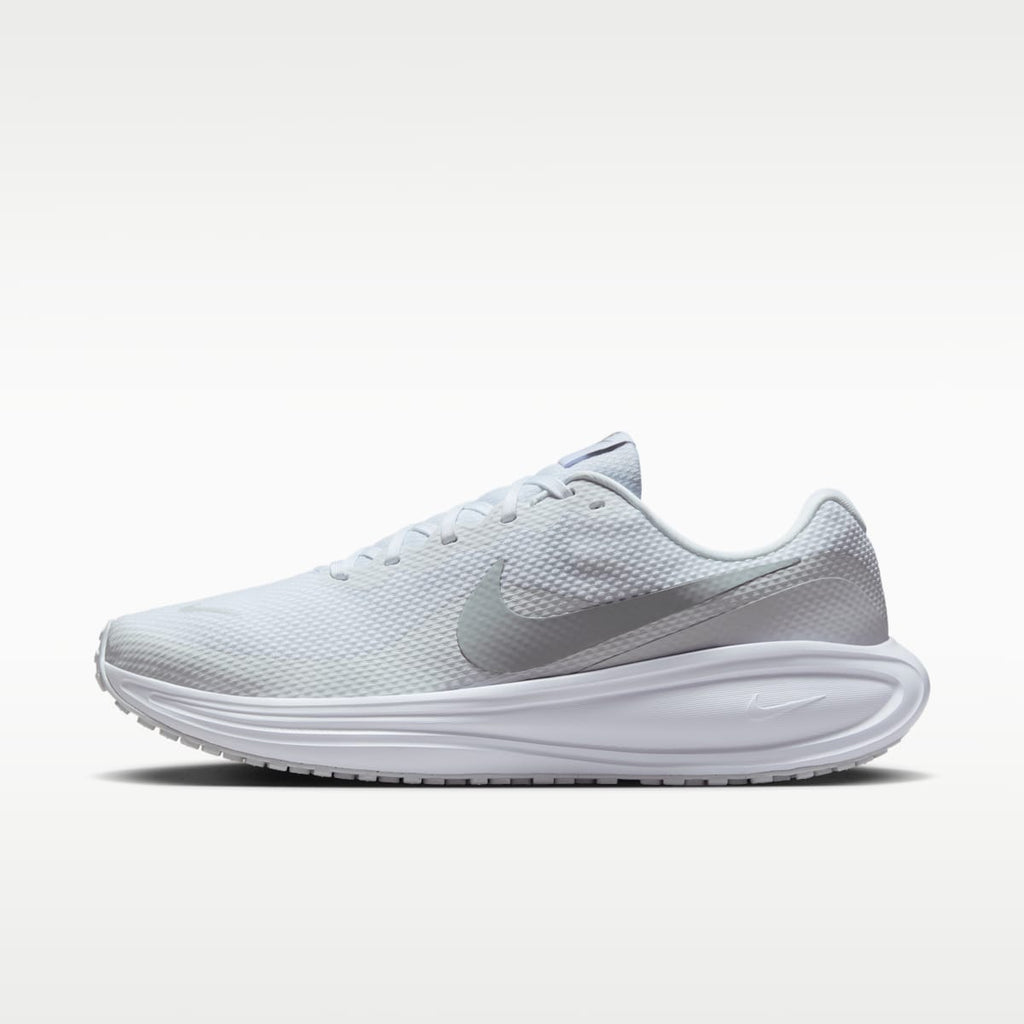 Nike Revolution 8 Men's Road Running Shoes - White/Pure Platinum - Image 1