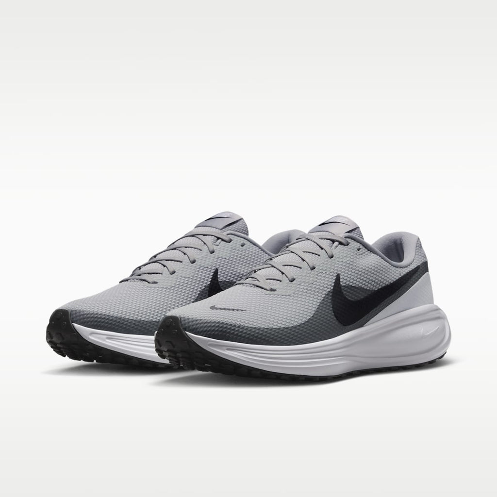 Nike Revolution 8 Men's Road Running Shoes - Light Smoke Grey/Smoke Grey/White/Black - Image 5