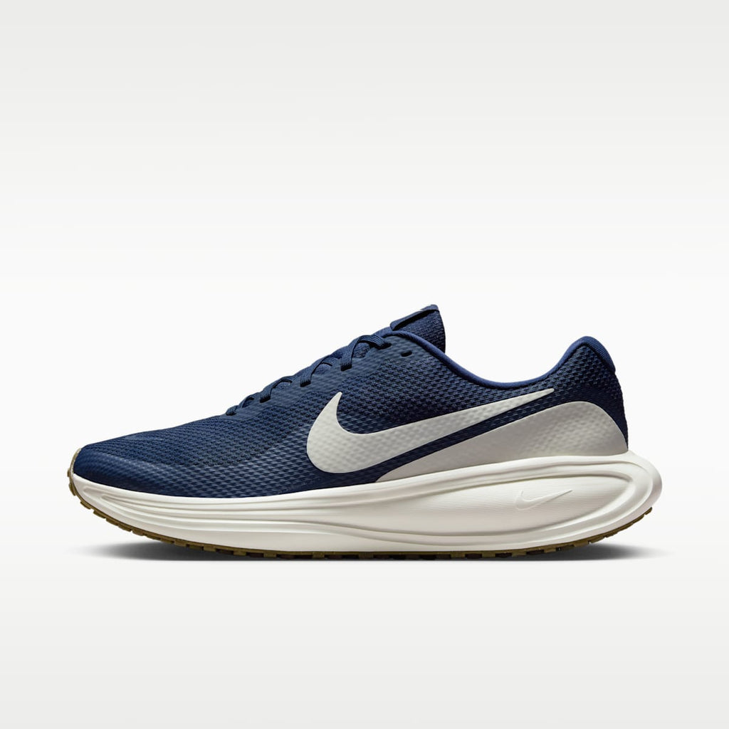 Nike Revolution 8 Men's Road Running Shoes - Midnight Navy/Gum Medium Brown/Wolf Grey/Sail - Image 1