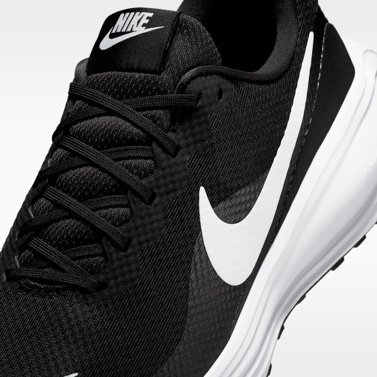 Nike Revolution 8 Men's Road Running Shoes - Black/Black/White - Image 7