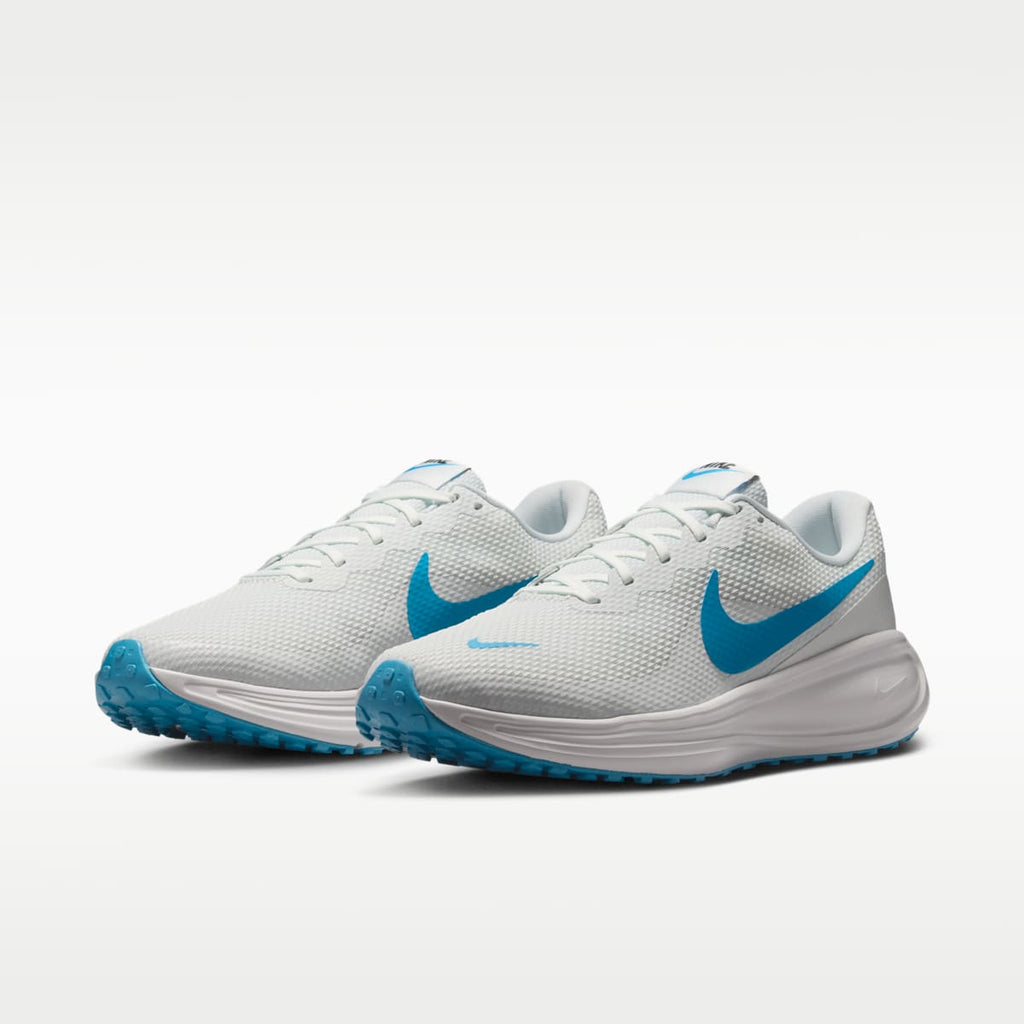 Nike Revolution 8 Men's Road Running Shoes - Off White/Vast Grey/Anthracite/Light Current Blue - Image 5