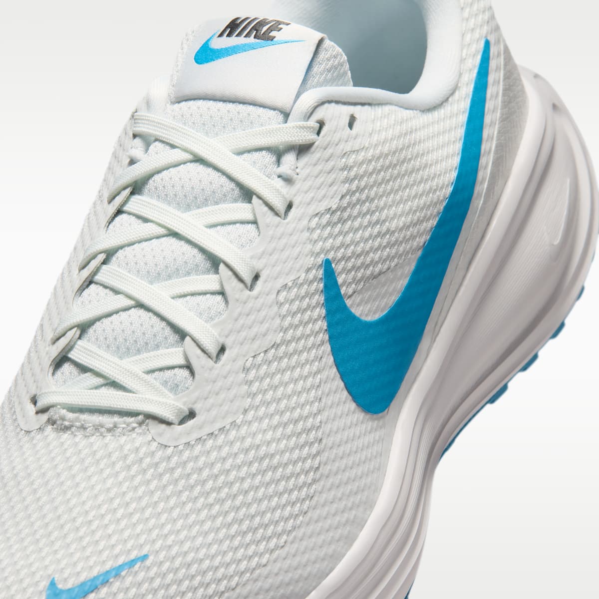 Nike Revolution 8 Men's Road Running Shoes - Off White/Vast Grey/Anthracite/Light Current Blue - Image 7