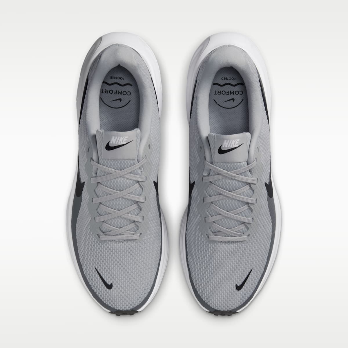 Nike Revolution 8 Men's Road Running Shoes - Light Smoke Grey/Smoke Grey/White/Black - Image 4