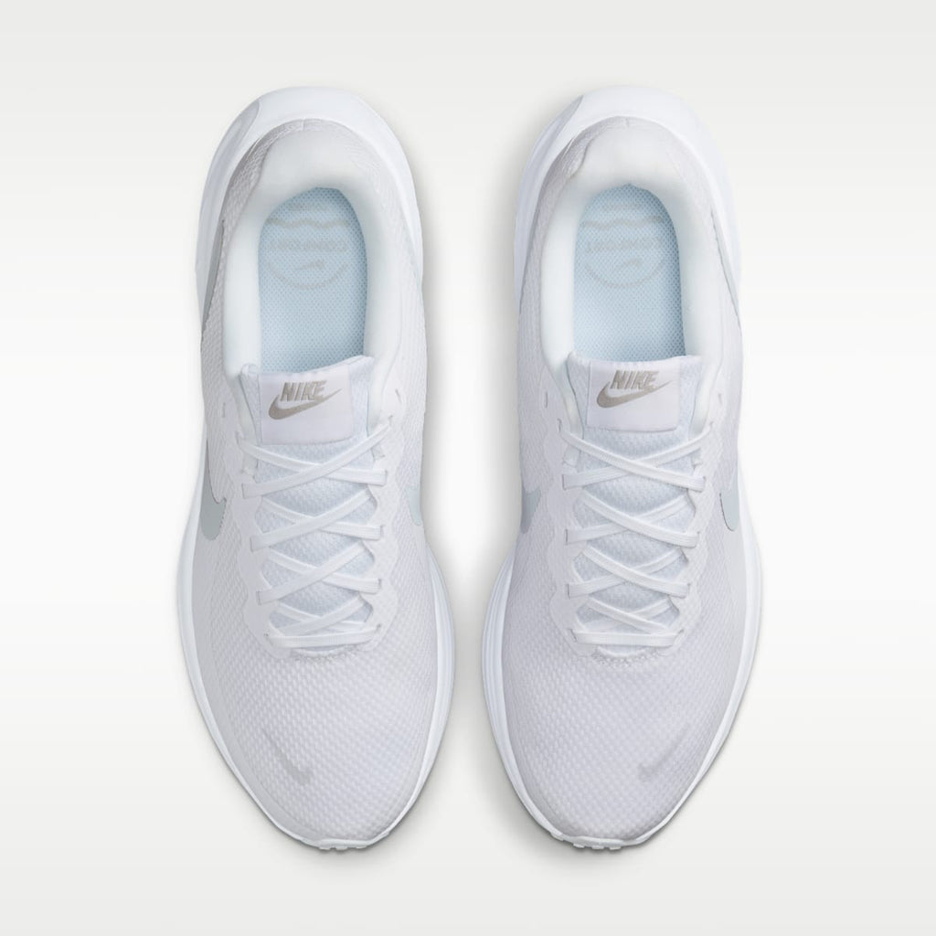 Nike Revolution 8 Men's Road Running Shoes - White/Pure Platinum - Image 4