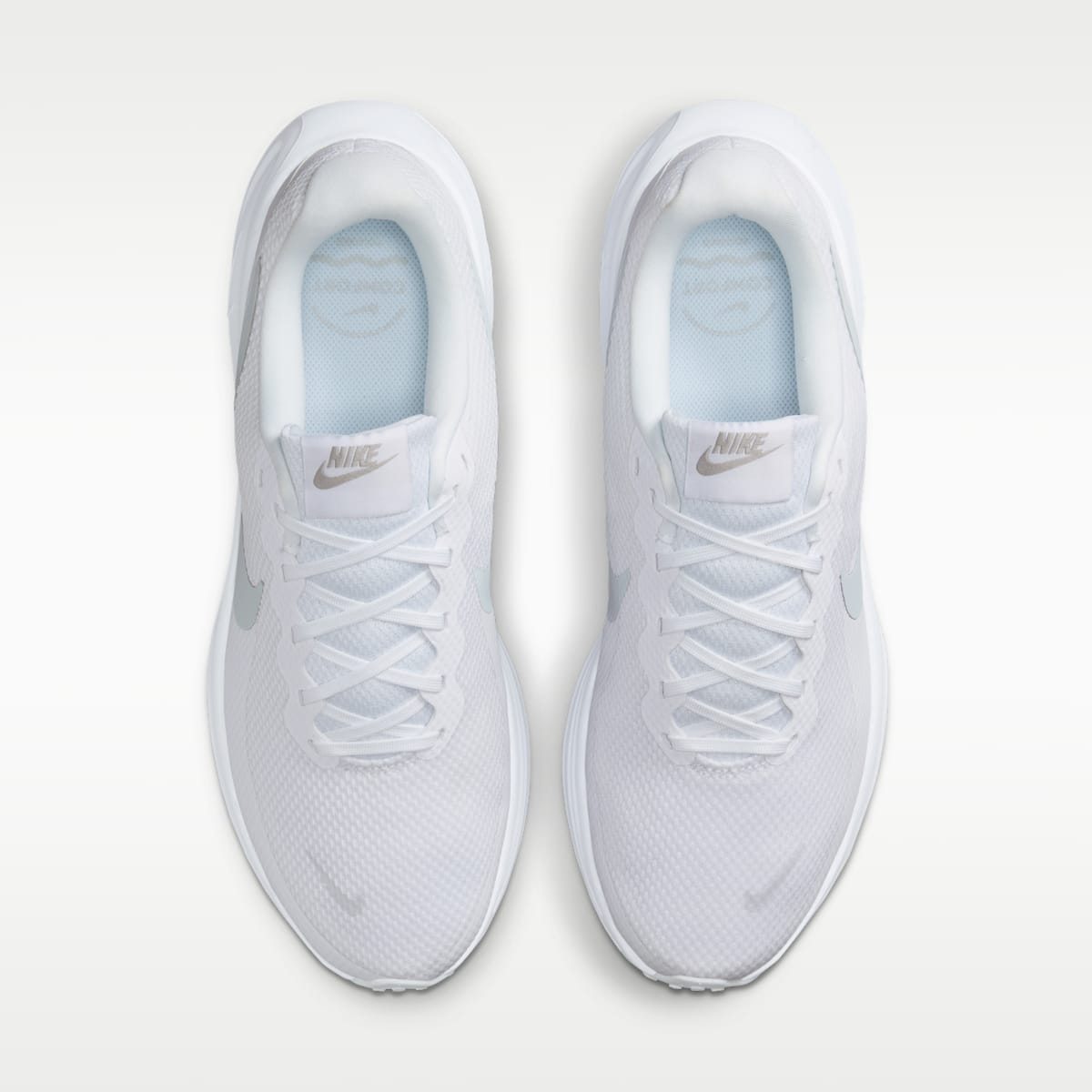 Nike Revolution 8 Men's Road Running Shoes - White/Pure Platinum - Image 4