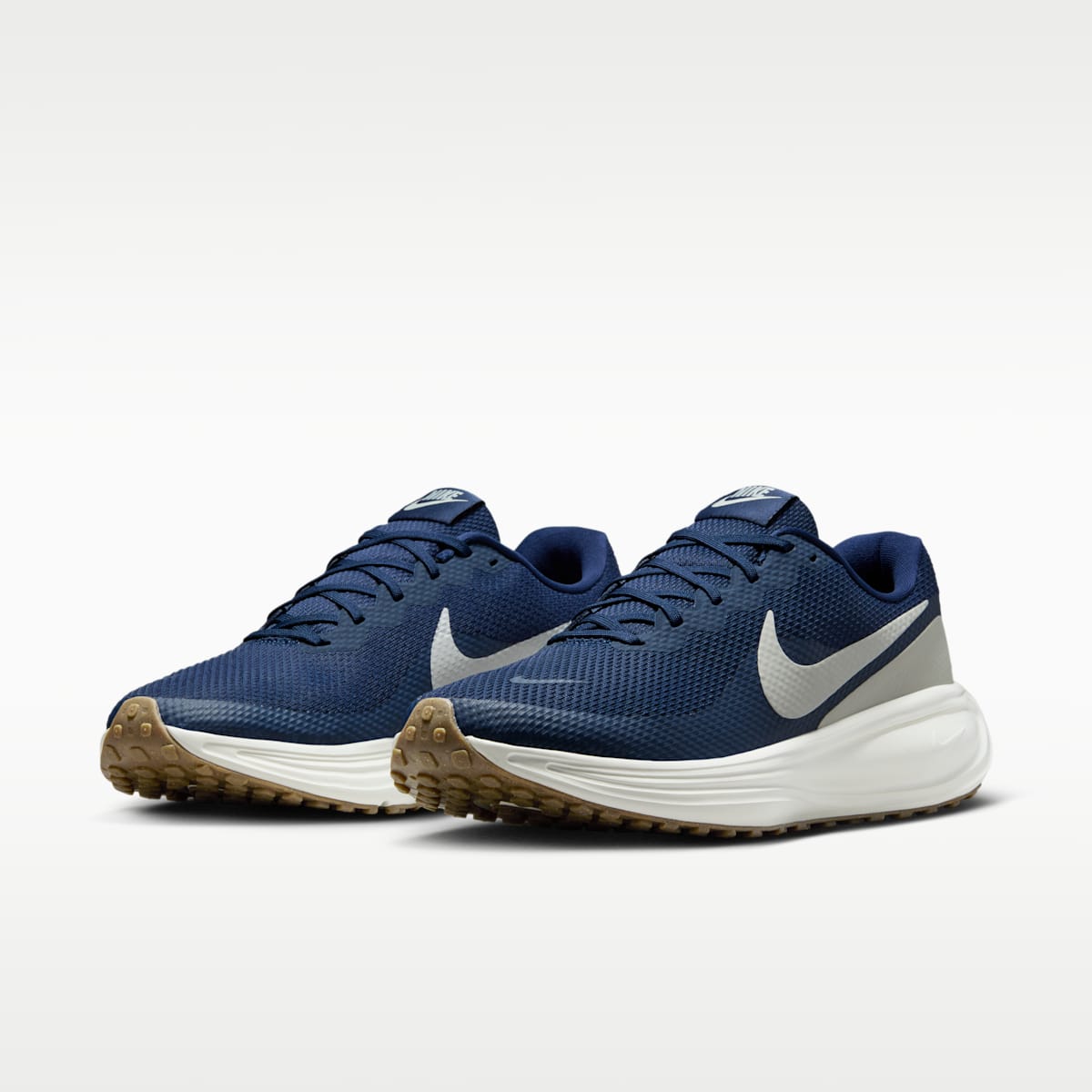 Nike Revolution 8 Men's Road Running Shoes - Midnight Navy/Gum Medium Brown/Wolf Grey/Sail - Image 5