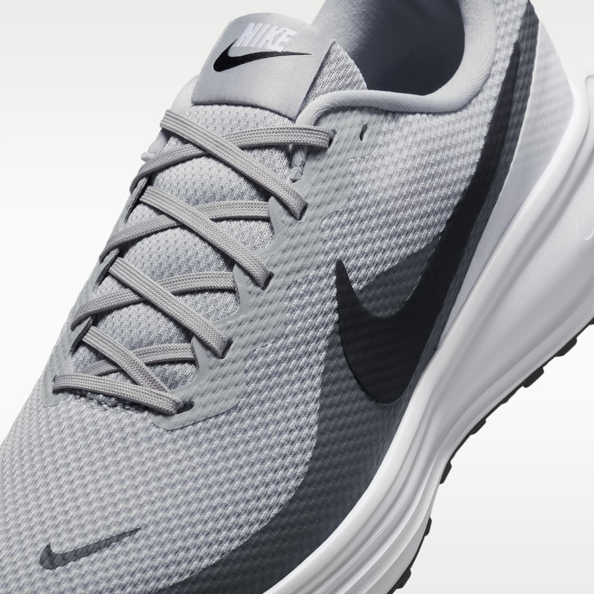 Nike Revolution 8 Men's Road Running Shoes - Light Smoke Grey/Smoke Grey/White/Black - Image 7