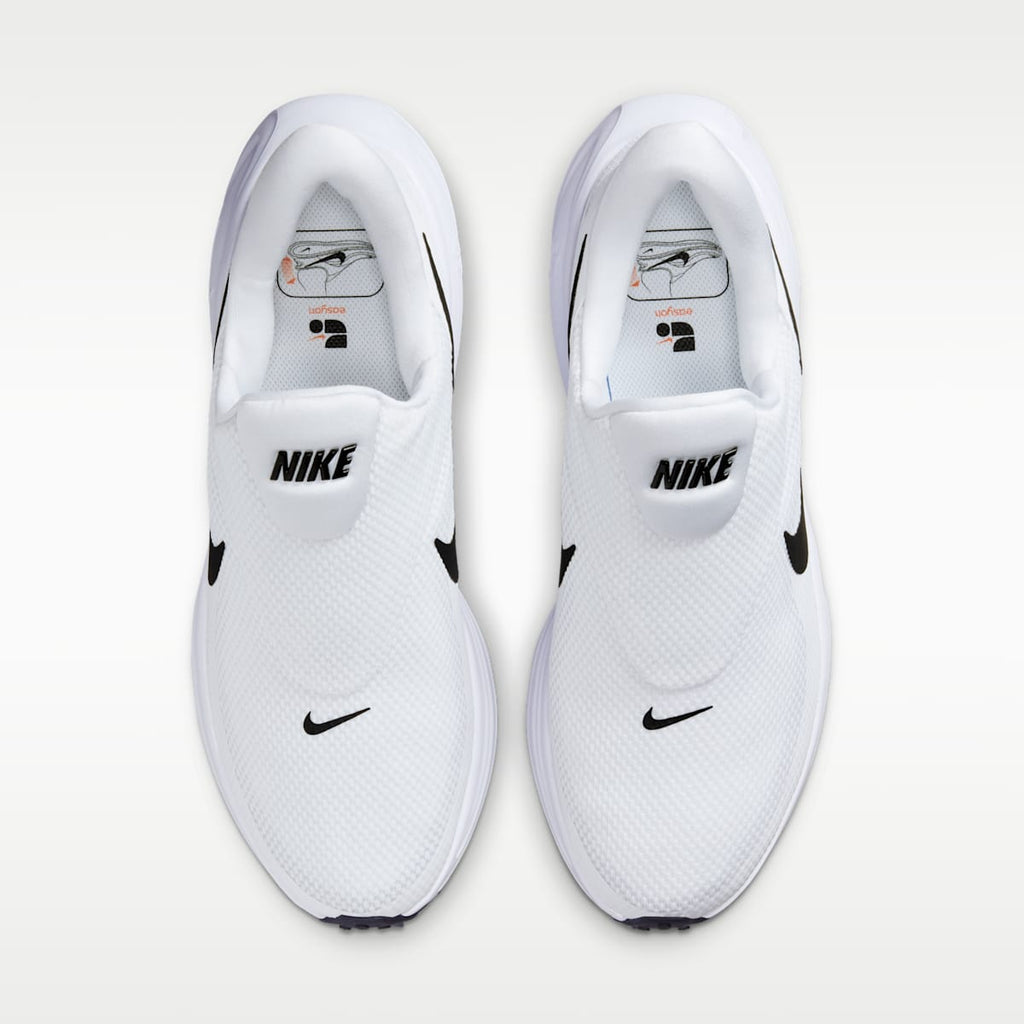 Nike Revolution 8 EasyOn Men's Road Running Shoes - White/Wolf Grey/Black - Image 4