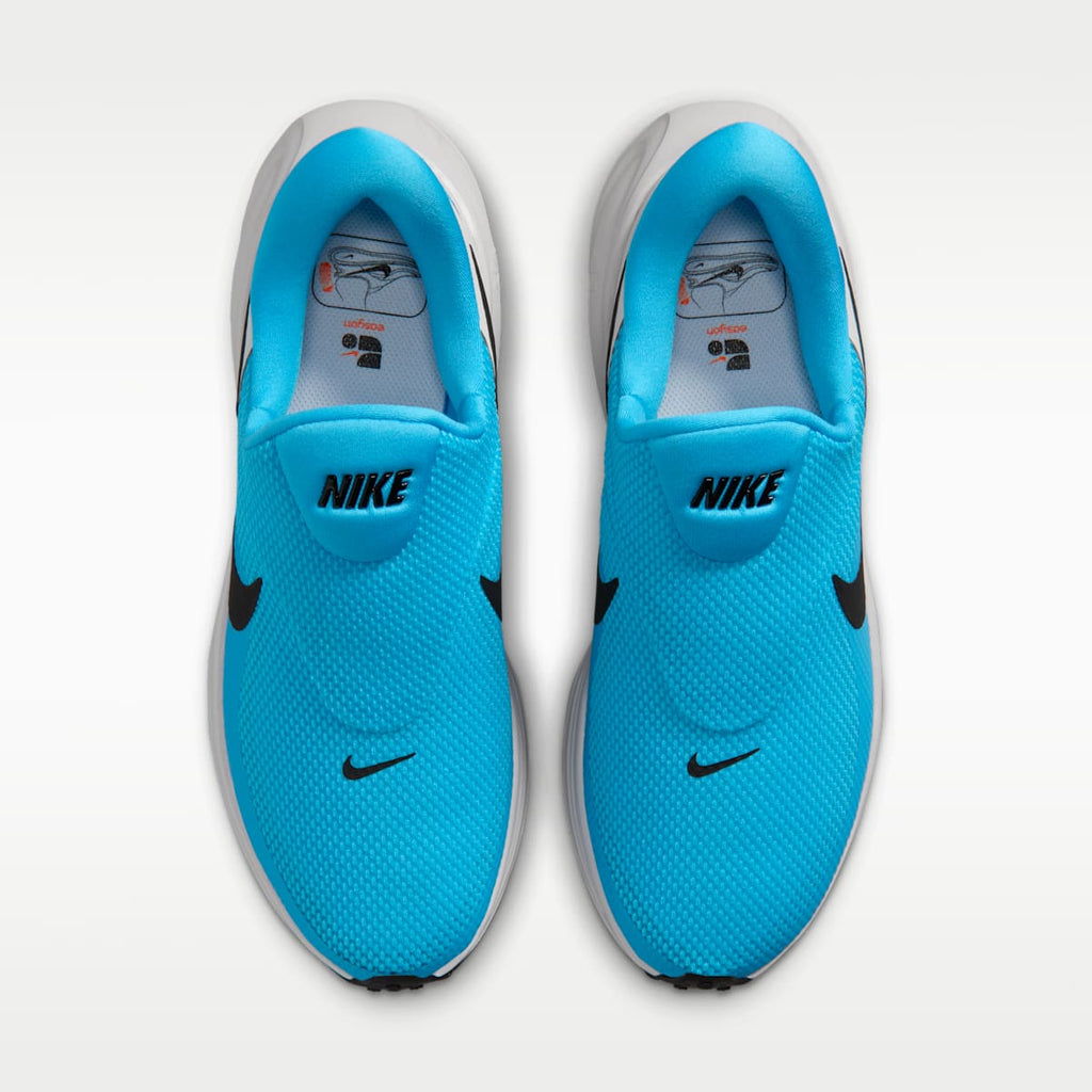 Nike Revolution 8 EasyOn Men's Road Running Shoes - Light Current Blue/Vast Grey/Black - Image 4