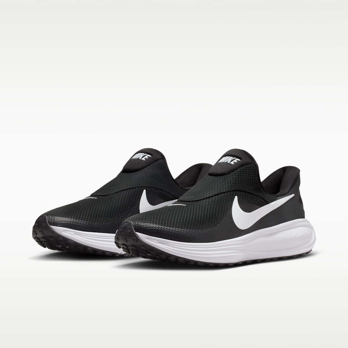 Nike Revolution 8 EasyOn Men's Road Running Shoes - Black/Anthracite/Wolf Grey/White - Image 5