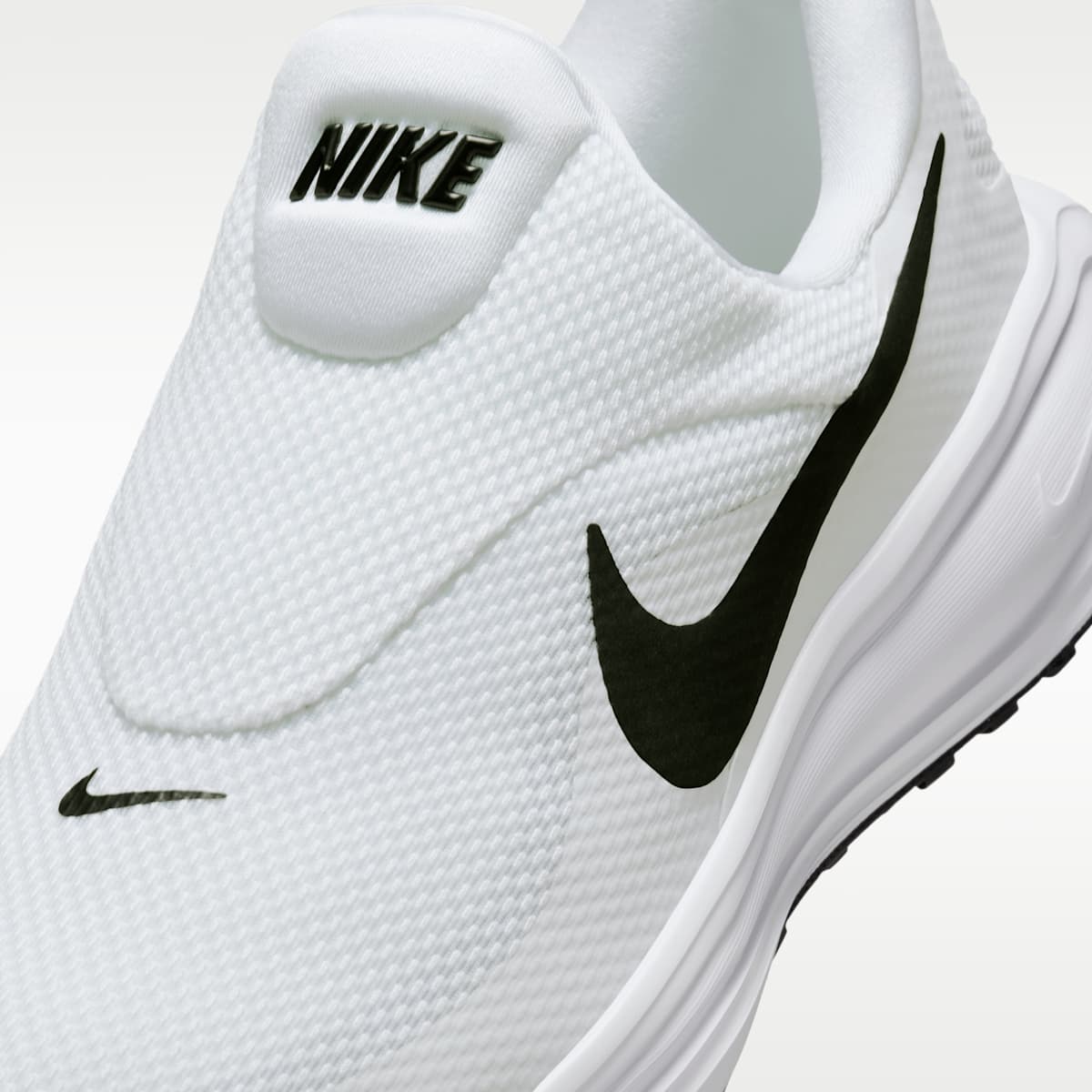 Nike Revolution 8 EasyOn Men's Road Running Shoes - White/Wolf Grey/Black - Image 7