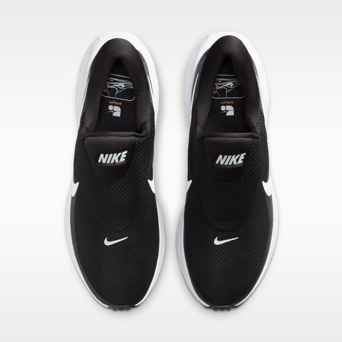 Nike Revolution 8 EasyOn Men's Road Running Shoes - Black/Anthracite/Wolf Grey/White - Image 4