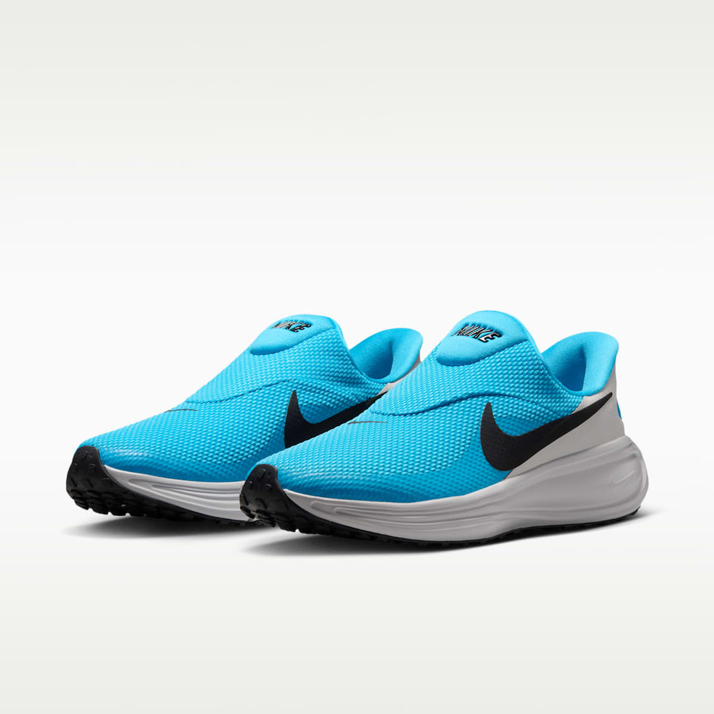 Nike Revolution 8 EasyOn Men's Road Running Shoes - Light Current Blue/Vast Grey/Black - Image 5