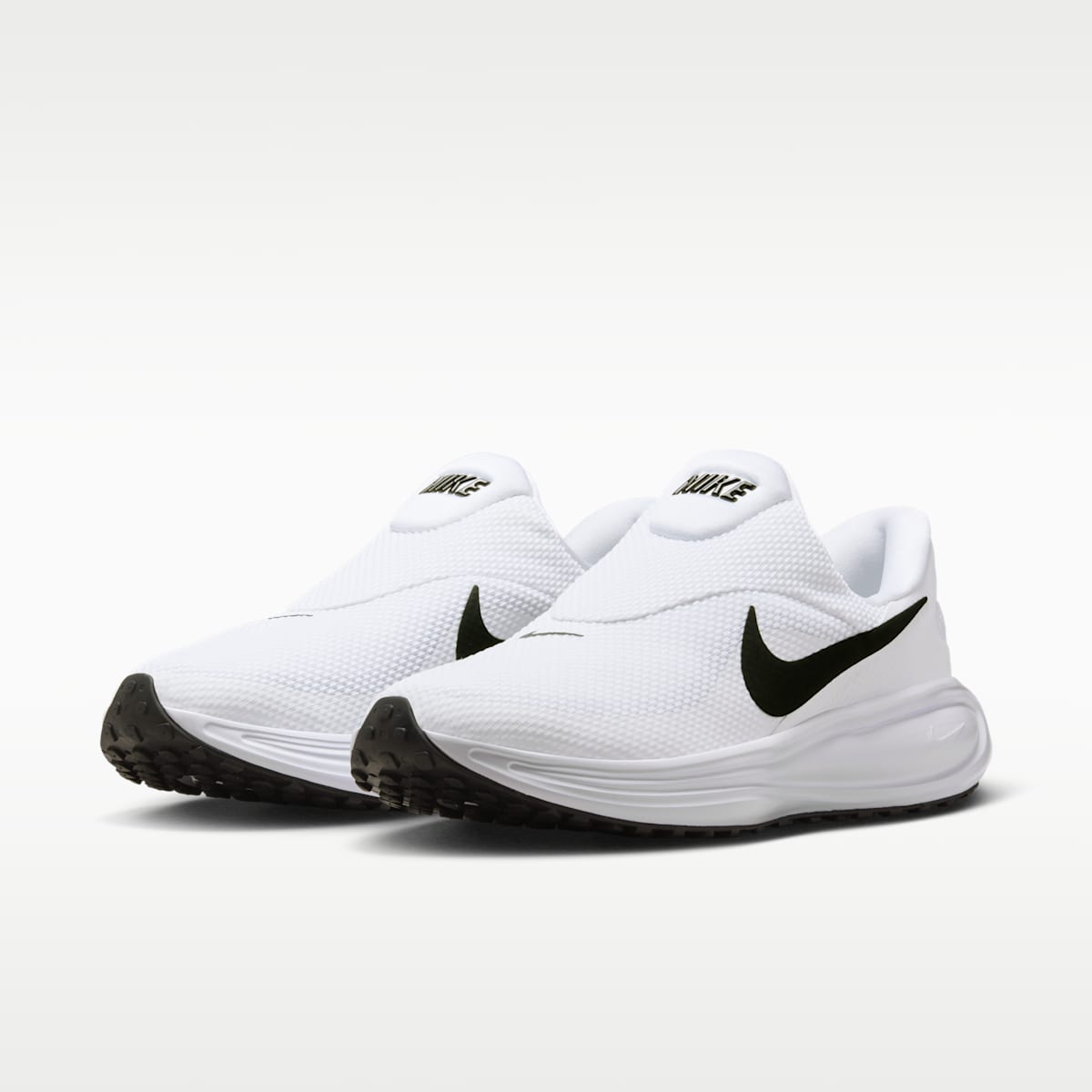 Nike Revolution 8 EasyOn Men's Road Running Shoes - White/Wolf Grey/Black - Image 5