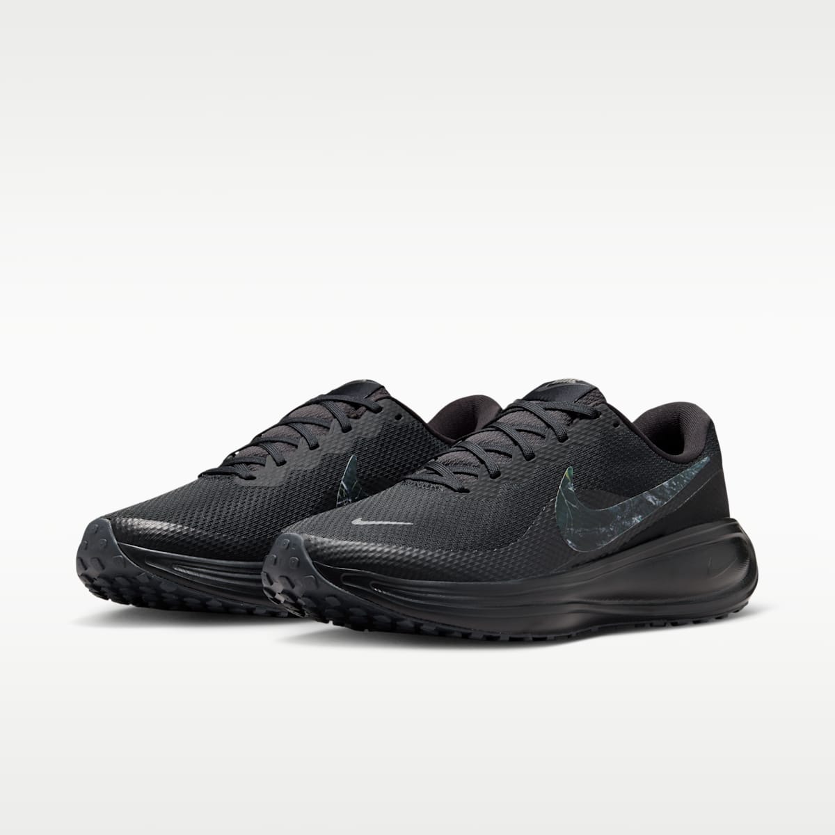Nike Revolution 8  Men's Realtree® Road Running Shoes - Black/Dark Smoke Grey/Iron Grey/White - Image 5