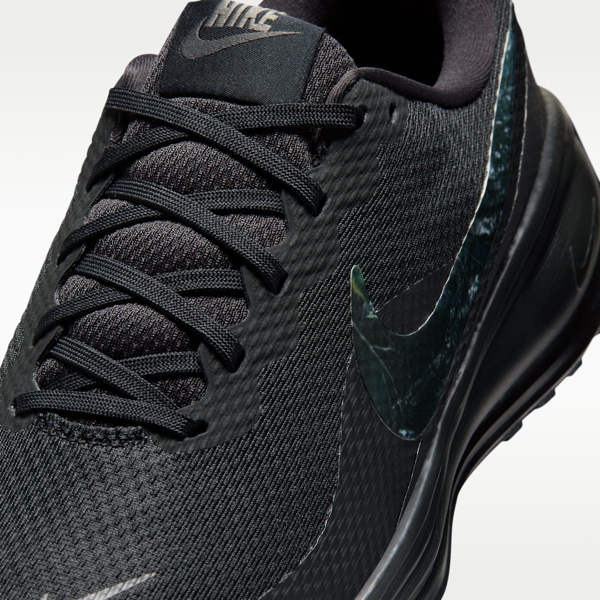Nike Revolution 8  Men's Realtree® Road Running Shoes - Black/Dark Smoke Grey/Iron Grey/White - Image 7
