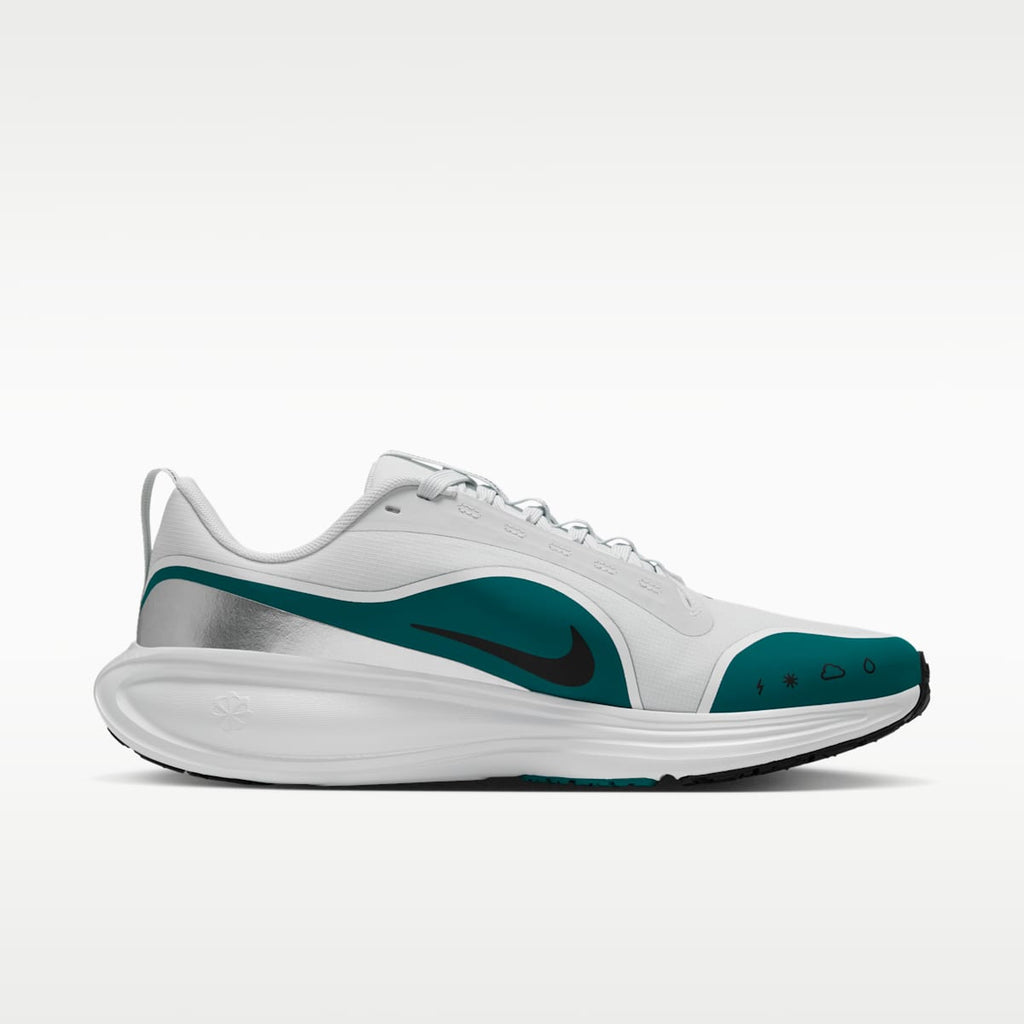Nike Revolution 8 Utility Men's Road Running Shoes - Off White/Bright Spruce/Metallic Silver/Black - Image 3