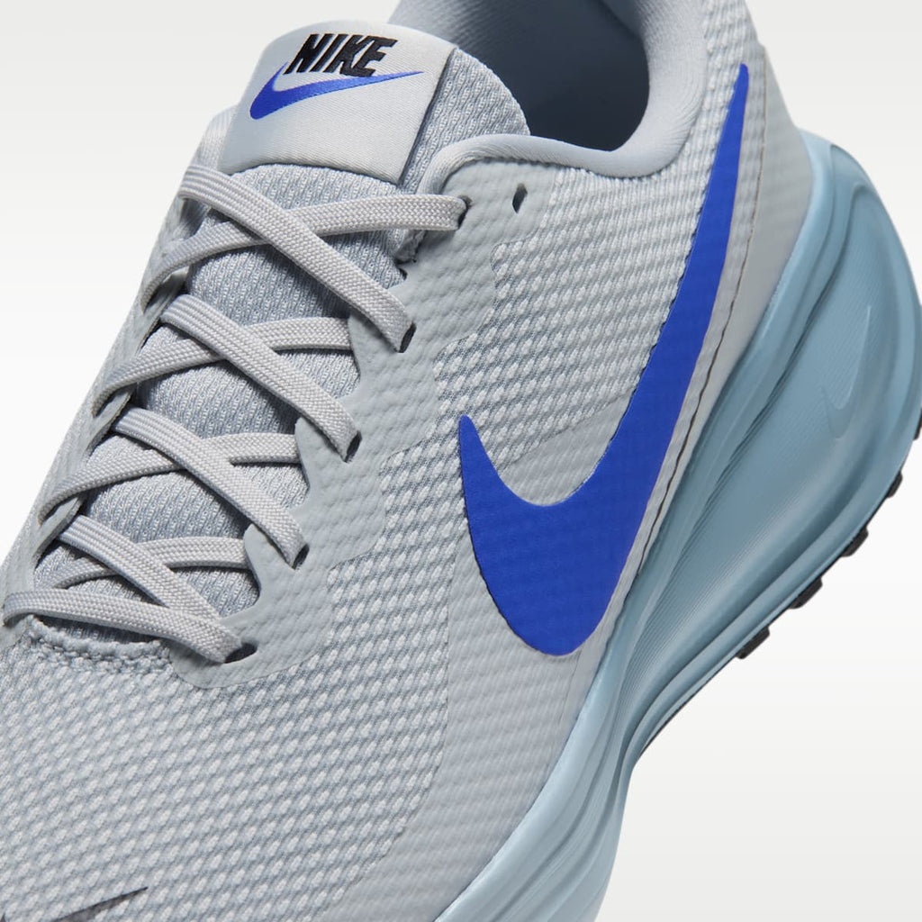 Nike Revolution 8 Men's Road Running Shoes (Wide) - Grey Mist/Black/Smokey Blue/Racer Blue - Image 7