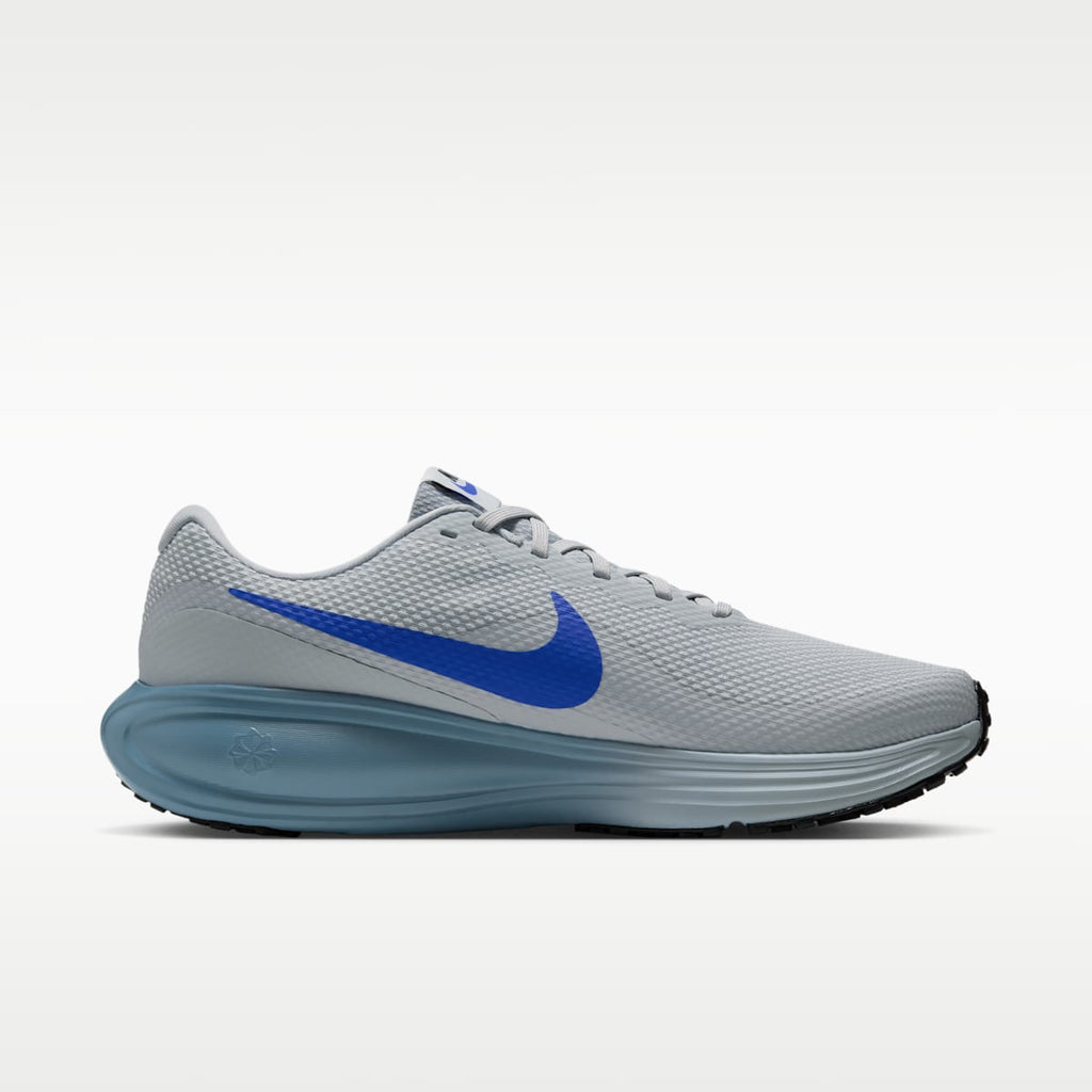 Nike Revolution 8 Men's Road Running Shoes (Wide) - Grey Mist/Black/Smokey Blue/Racer Blue - Image 3