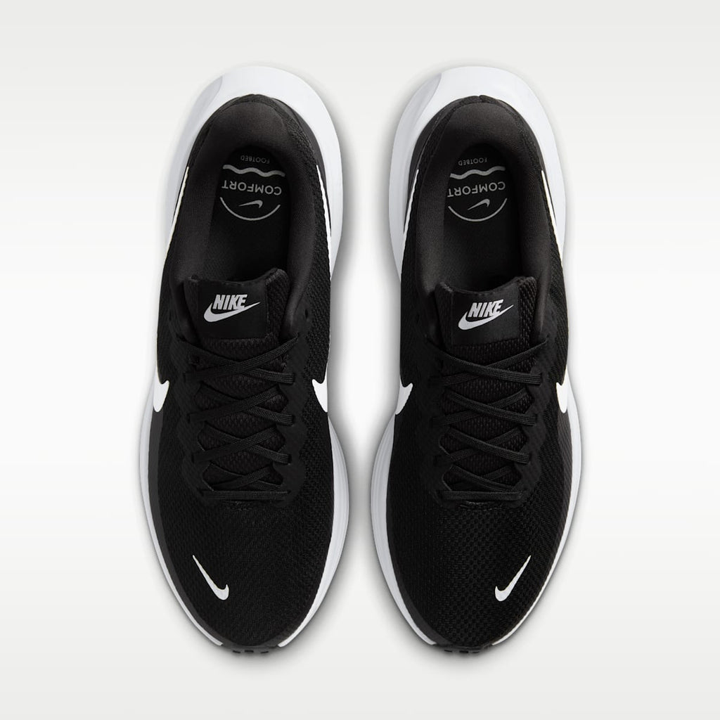 Nike Revolution 8 Men's Road Running Shoes - Black/Black/White - Image 4