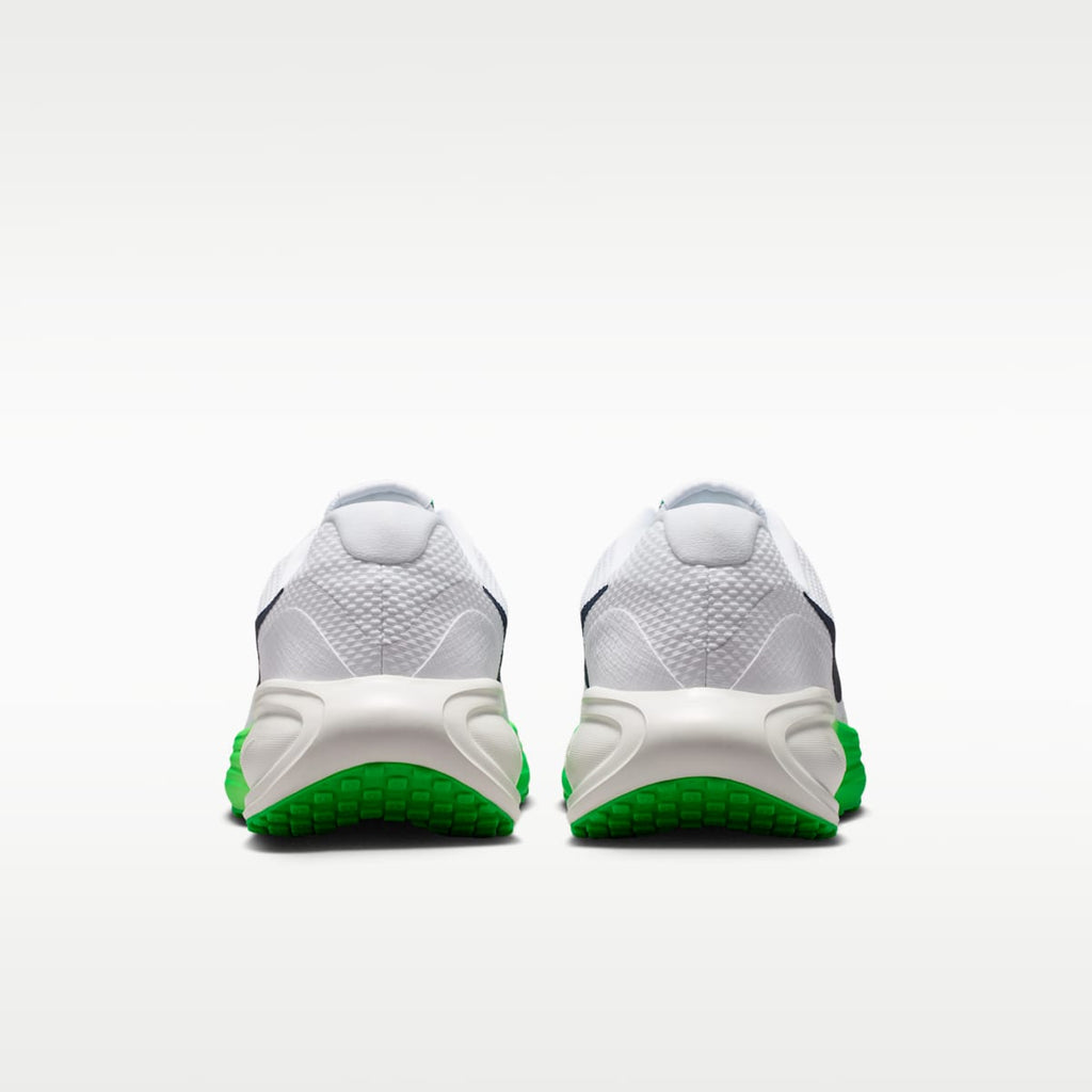 Nike Revolution 8 Men's Road Running Shoes - White/Green Spark/Summit White/Midnight Navy - Image 6