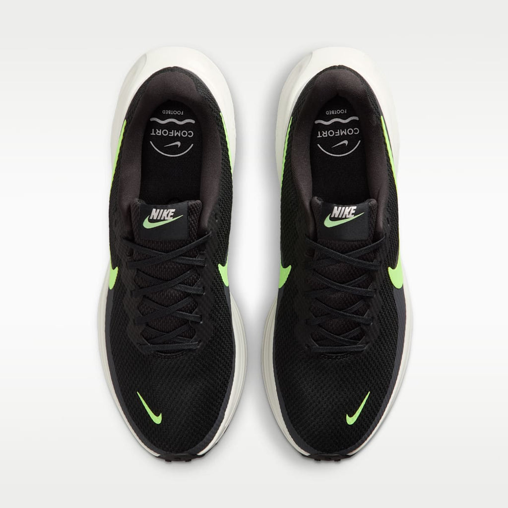 Nike Revolution 8 Men's Road Running Shoes - Black/Summit White/Football Grey/Lime Blast - Image 4