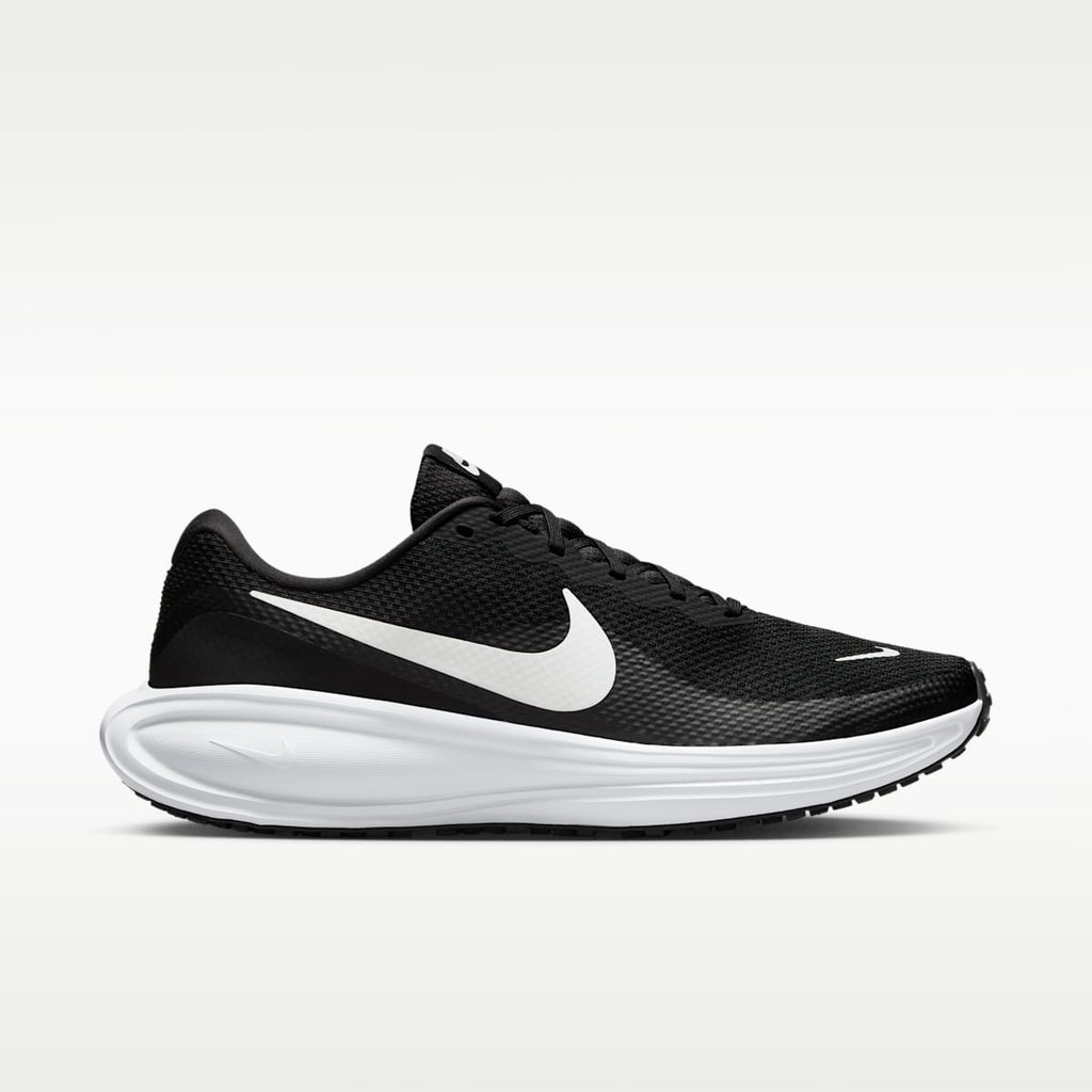 Nike Revolution 8 Men's Road Running Shoes - Black/Black/White - Image 3