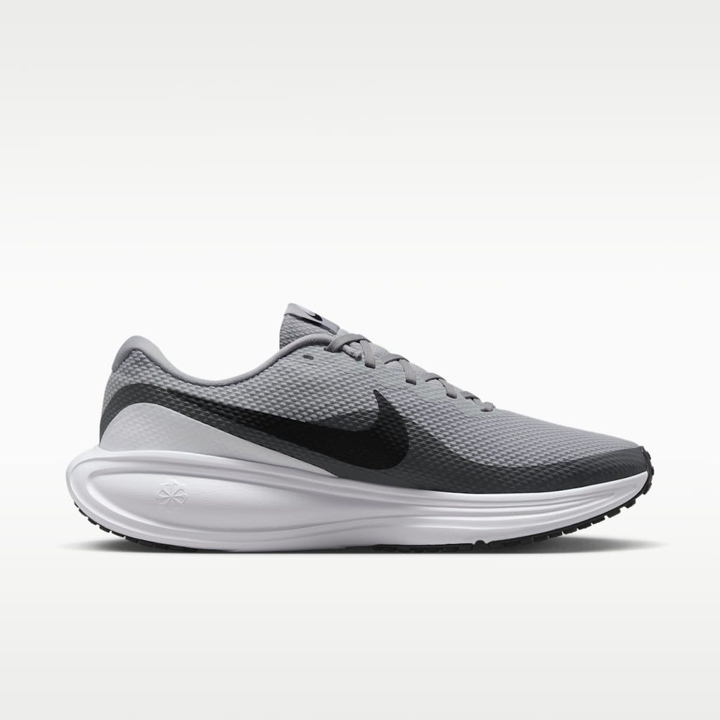 Nike Revolution 8 Men's Road Running Shoes - Light Smoke Grey/Smoke Grey/White/Black - Image 3