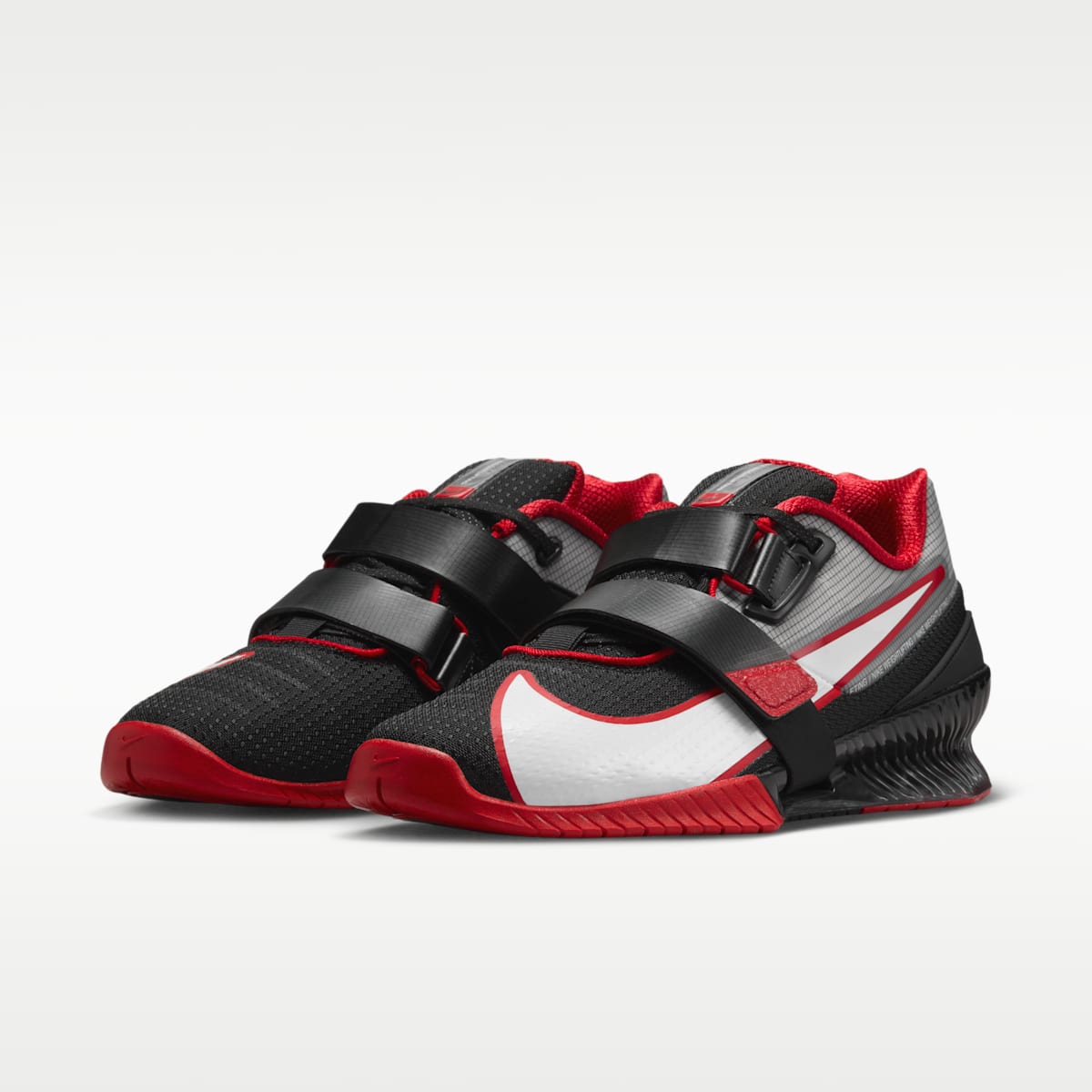 Nike Romaleos 4 Weightlifting Shoes - Black/University Red/White - Image 5