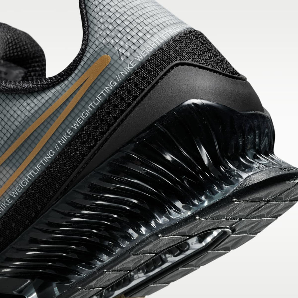 Nike Romaleos 4 Weightlifting Shoes - Black/Metallic Gold/White/Metallic Gold - Image 8