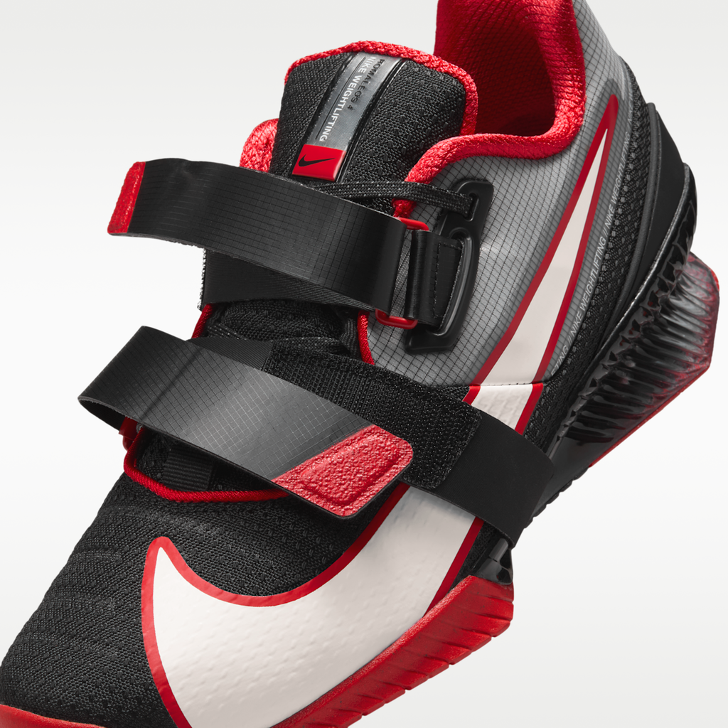 Women's Nike Romaleos 4 Weightlifting Shoes - Black/University Red/White