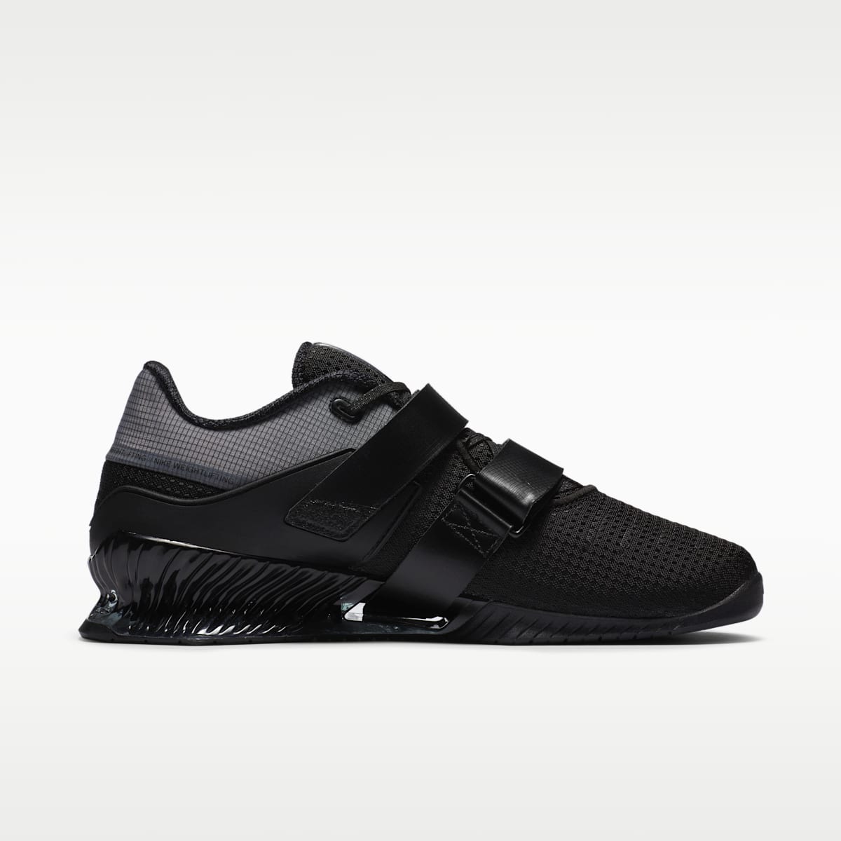 Nike Romaleos 4 Weightlifting Shoes - Black/Black/White - Image 3