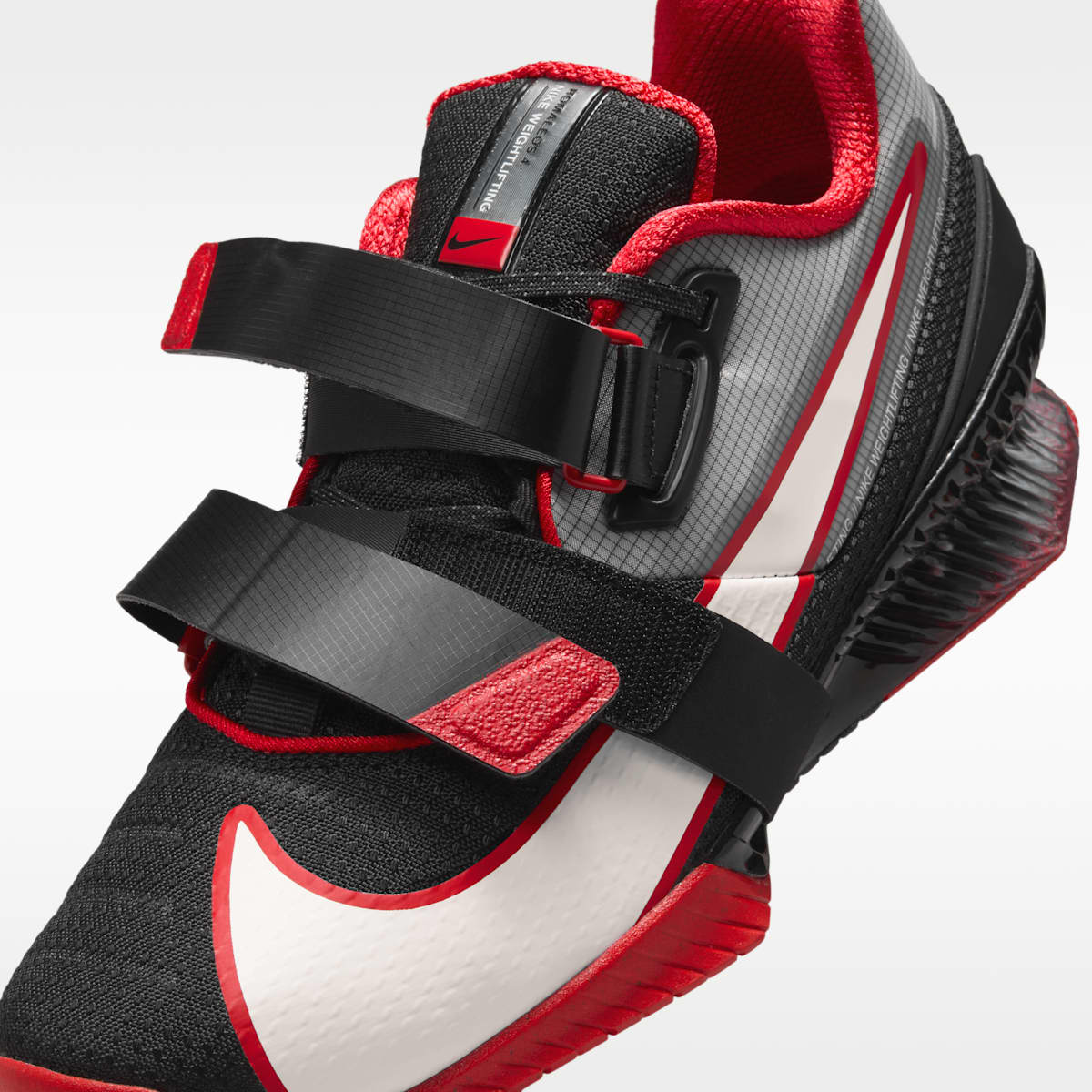 Nike Romaleos 4 Weightlifting Shoes - Black/University Red/White - Image 9
