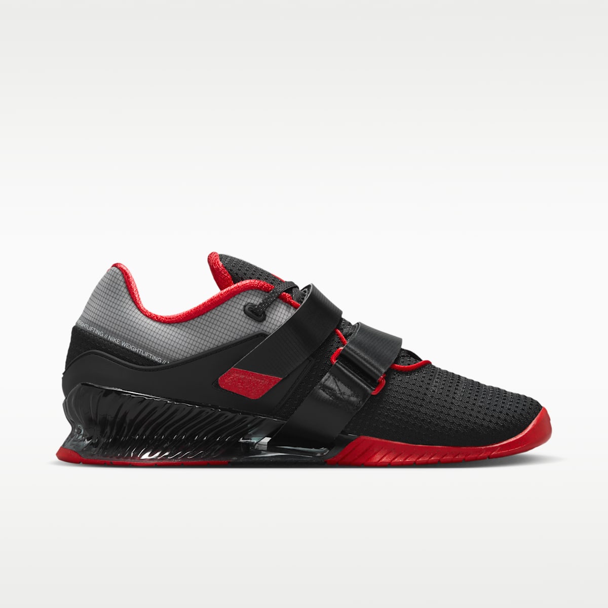 Nike Romaleos 4 Weightlifting Shoes - Black/University Red/White - Image 3