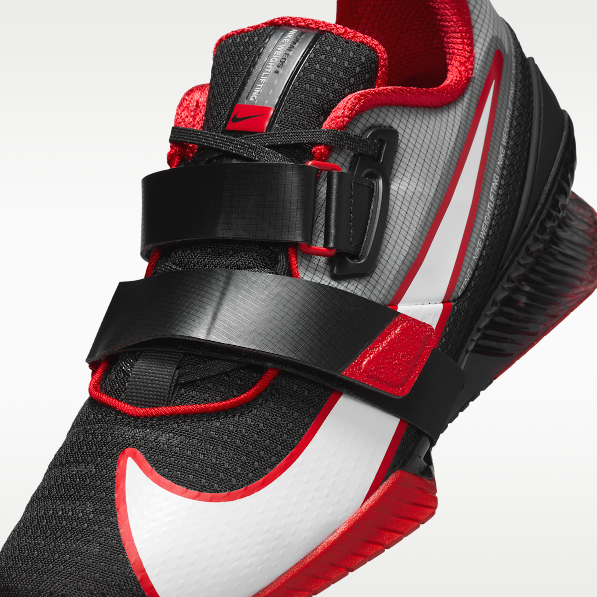 Women's Nike Romaleos 4 Weightlifting Shoes - Black/University Red/White
