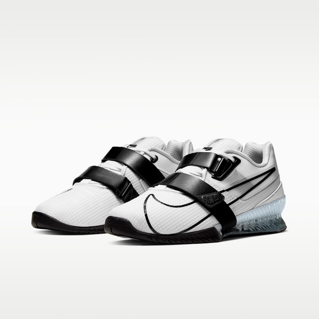 Nike Romaleos 4 Weightlifting Shoes - White/White/Black - Image 5