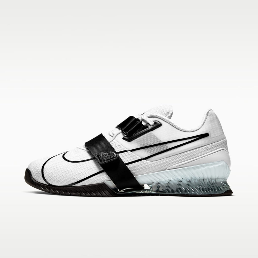 Nike Romaleos 4 Weightlifting Shoes - White/White/Black - Image 1