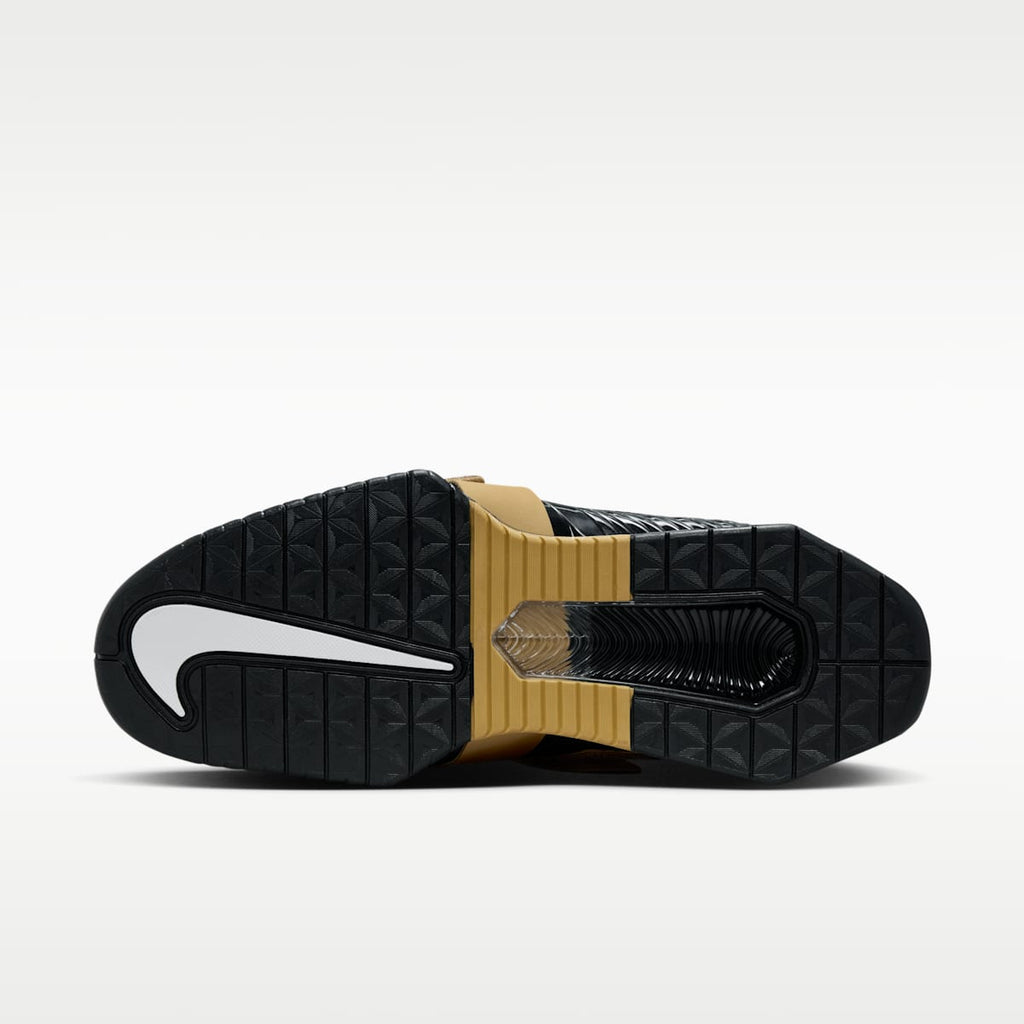 Nike Romaleos 4 Weightlifting Shoes - Black/Metallic Gold/White/Metallic Gold - Image 2