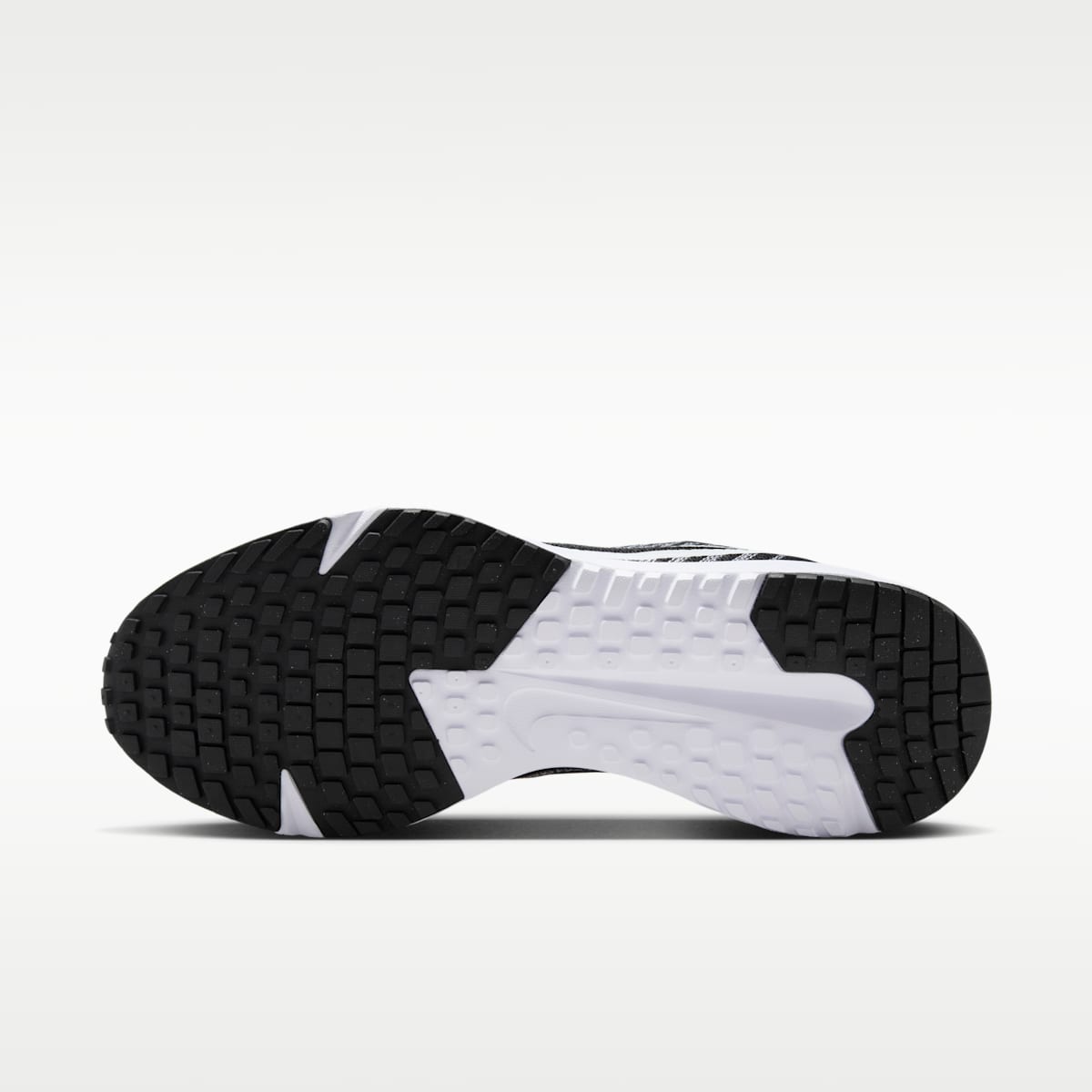 Nike Run Defy Men's Road Running Shoes - Black/White - Image 2