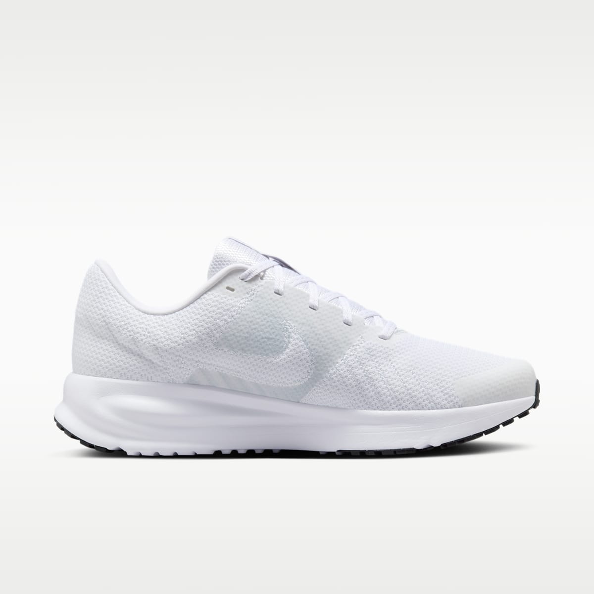 Nike Run Defy Men's Road Running Shoes - White/Black/Pure Platinum - Image 3
