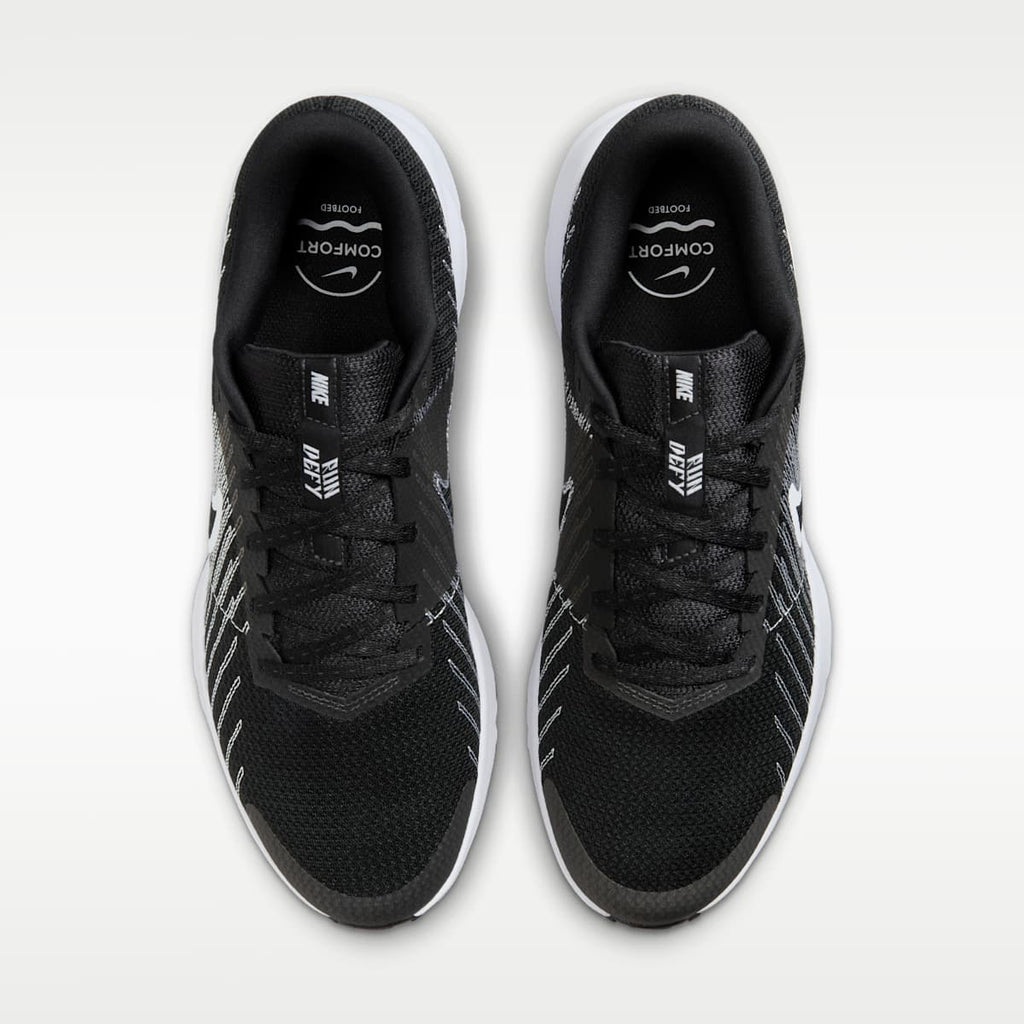 Nike Run Defy Men's Road Running Shoes - Black/White - Image 4