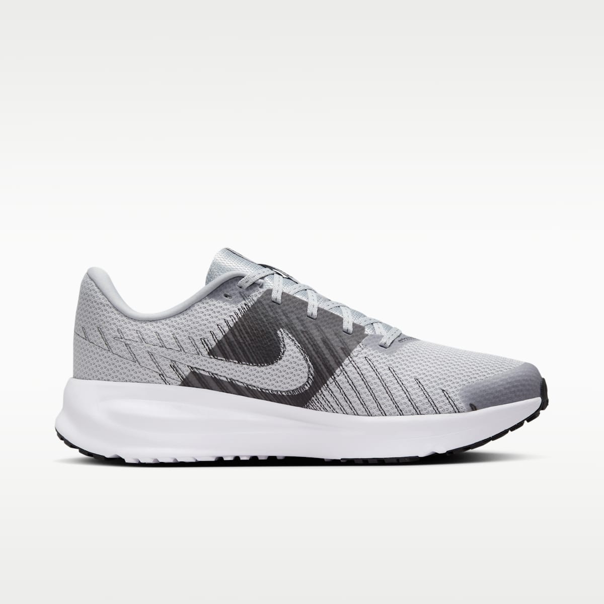 Nike Run Defy Men's Road Running Shoes - Wolf Grey/White/Iron Grey/Black - Image 3