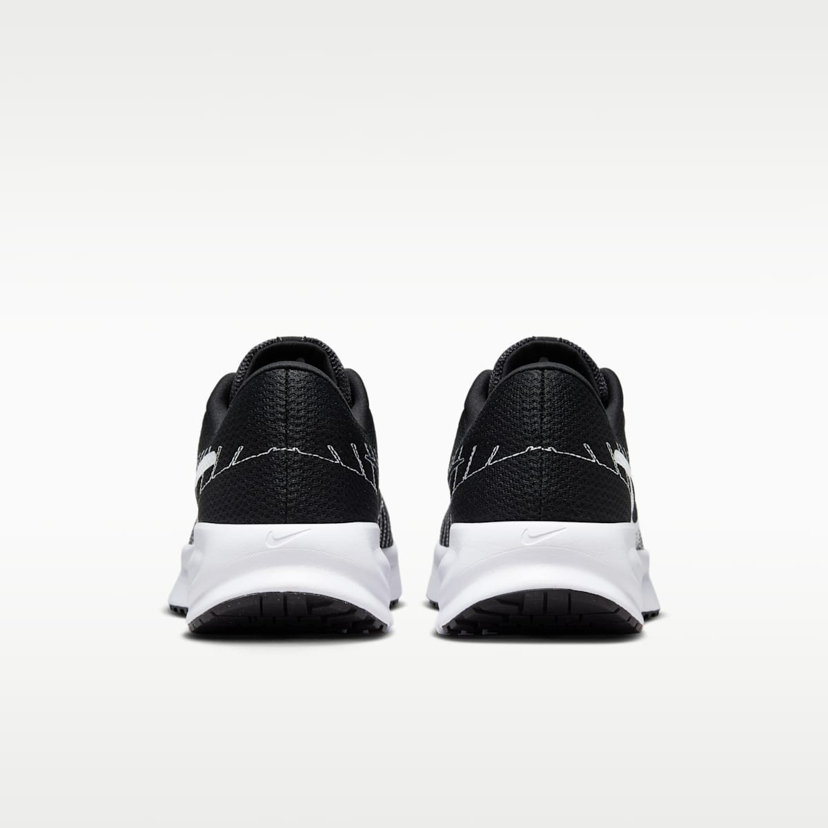 Nike Run Defy Men's Road Running Shoes - Black/White - Image 6