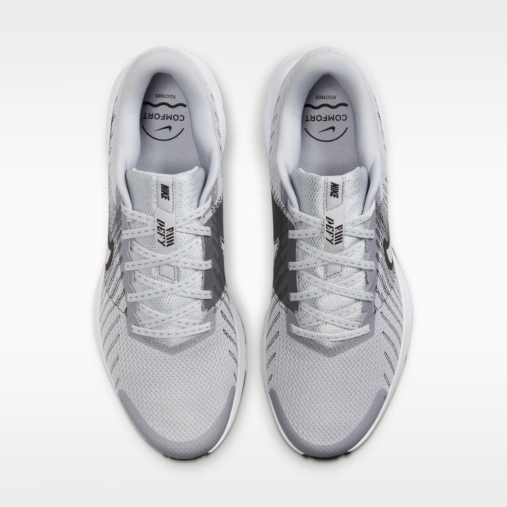 Nike Run Defy Men's Road Running Shoes - Wolf Grey/White/Iron Grey/Black - Image 4