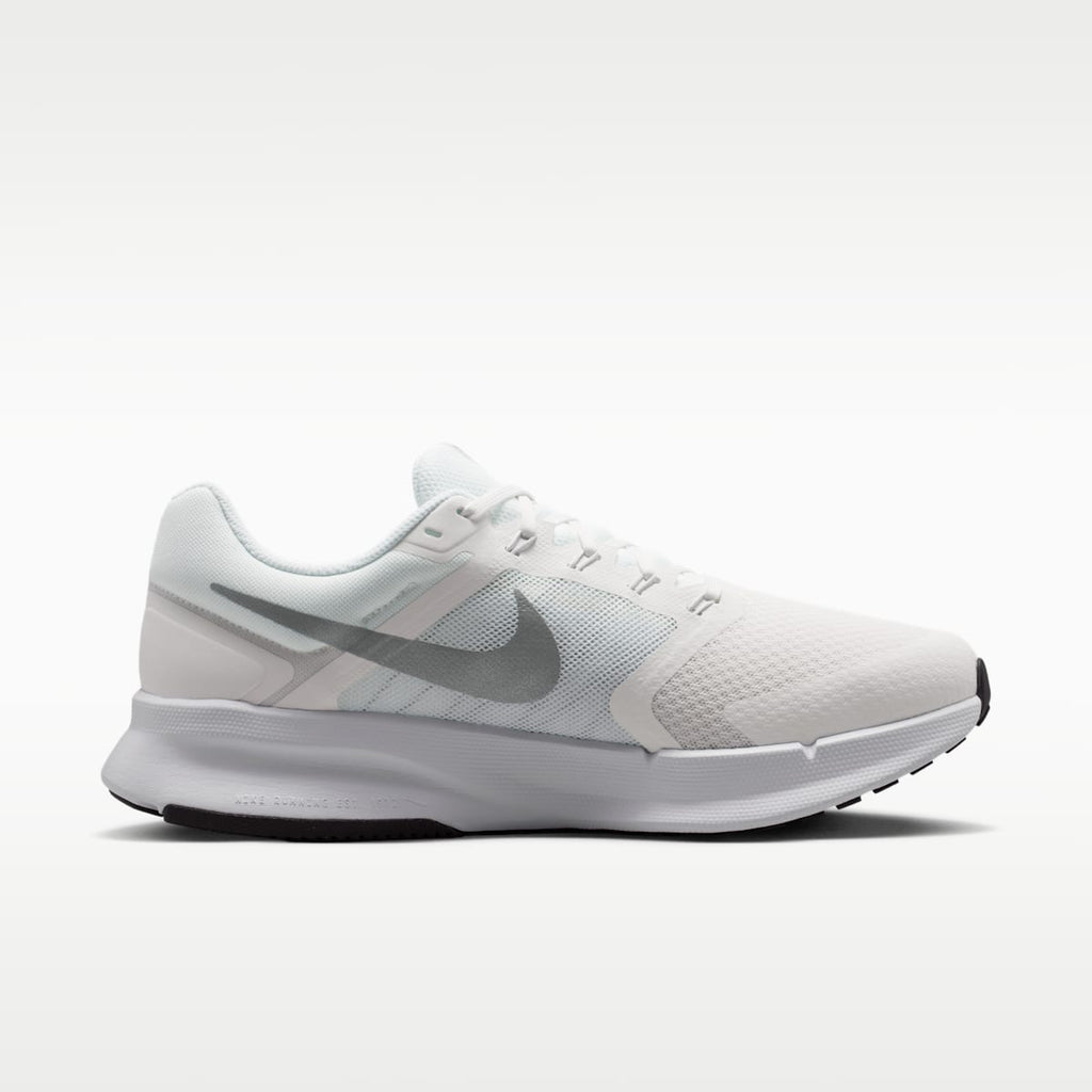 Nike Run Swift 3 Men's Road Running Shoes - Summit White/White/Black/Metallic Silver - Image 3