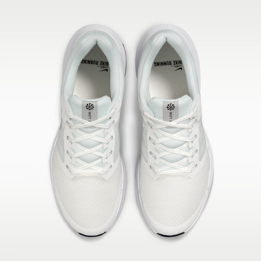 Nike Run Swift 3 Men's Road Running Shoes - Summit White/White/Black/Metallic Silver - Image 4
