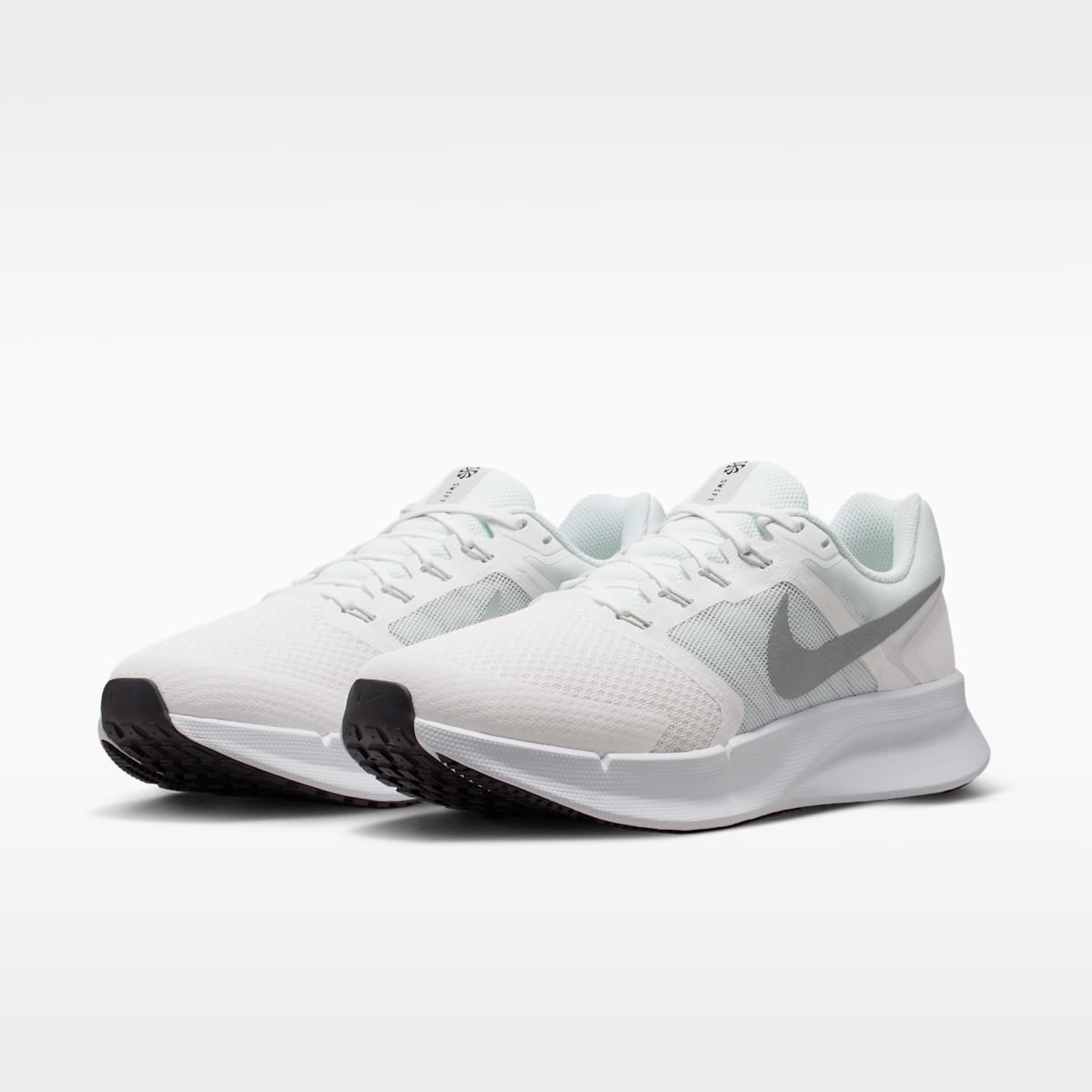 Nike Run Swift 3 Men's Road Running Shoes - Summit White/White/Black/Metallic Silver - Image 5