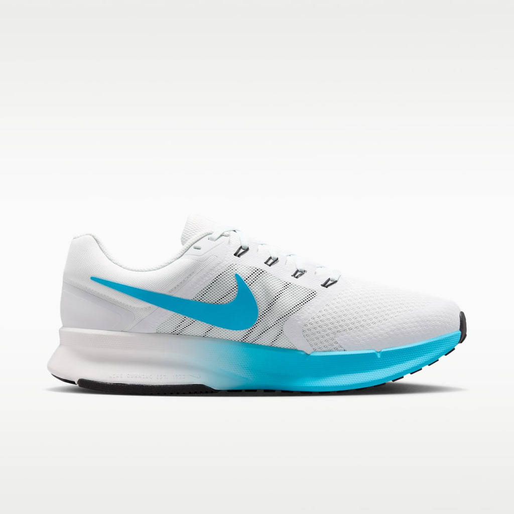 Nike Run Swift 3 Men's Road Running Shoes - Off White/Black/Light Current Blue - Image 3