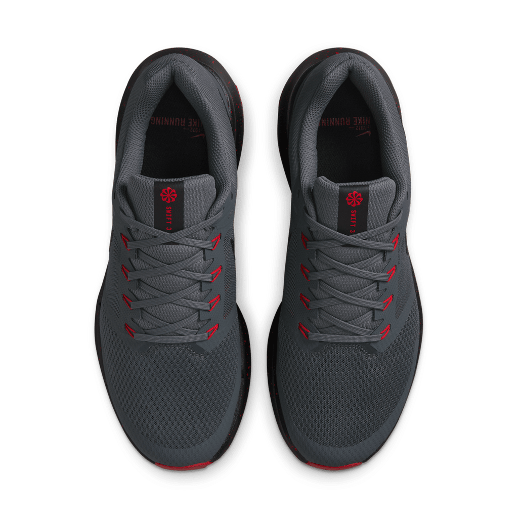 Nike Run Swift 3 Men's Road Running Shoes - Dark Grey/University Red/Black - Image 4